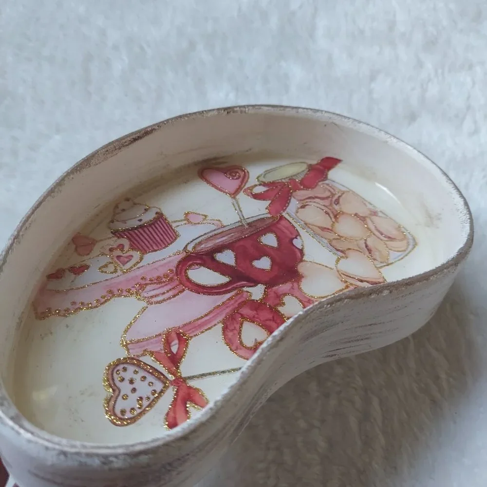 Handmade Small Valentine Sweetheart Decorative Tray